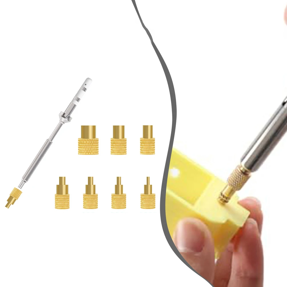 Copper Soldering Iron Tips M2.0-M8 For TS100 TS-B2 BC2 C D24 I K Replacement Head High Thermal Welding Tool 8Pcs Set