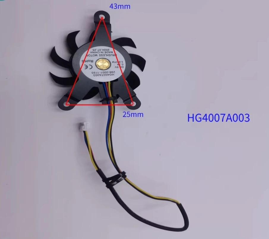 for mechanic creator mini 2 HG4007A003 5V 4007 4cm bracket cooling fan