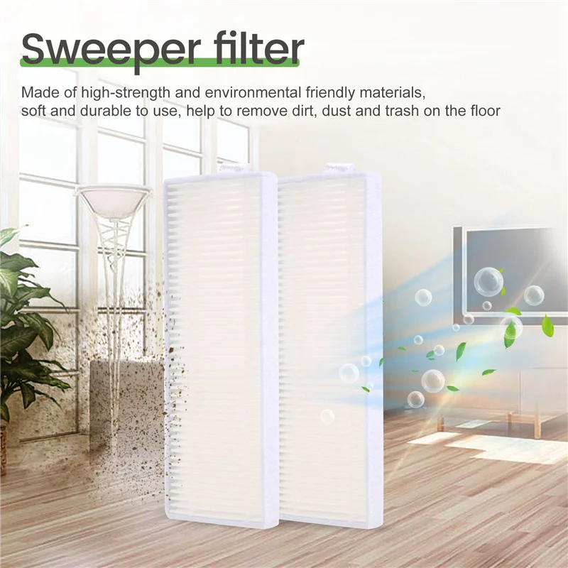 Baao-escova lateral filtro hepa pano mop substituição para lefant m210 m210s m210b m213 robô aspirador de pó peças de reposição