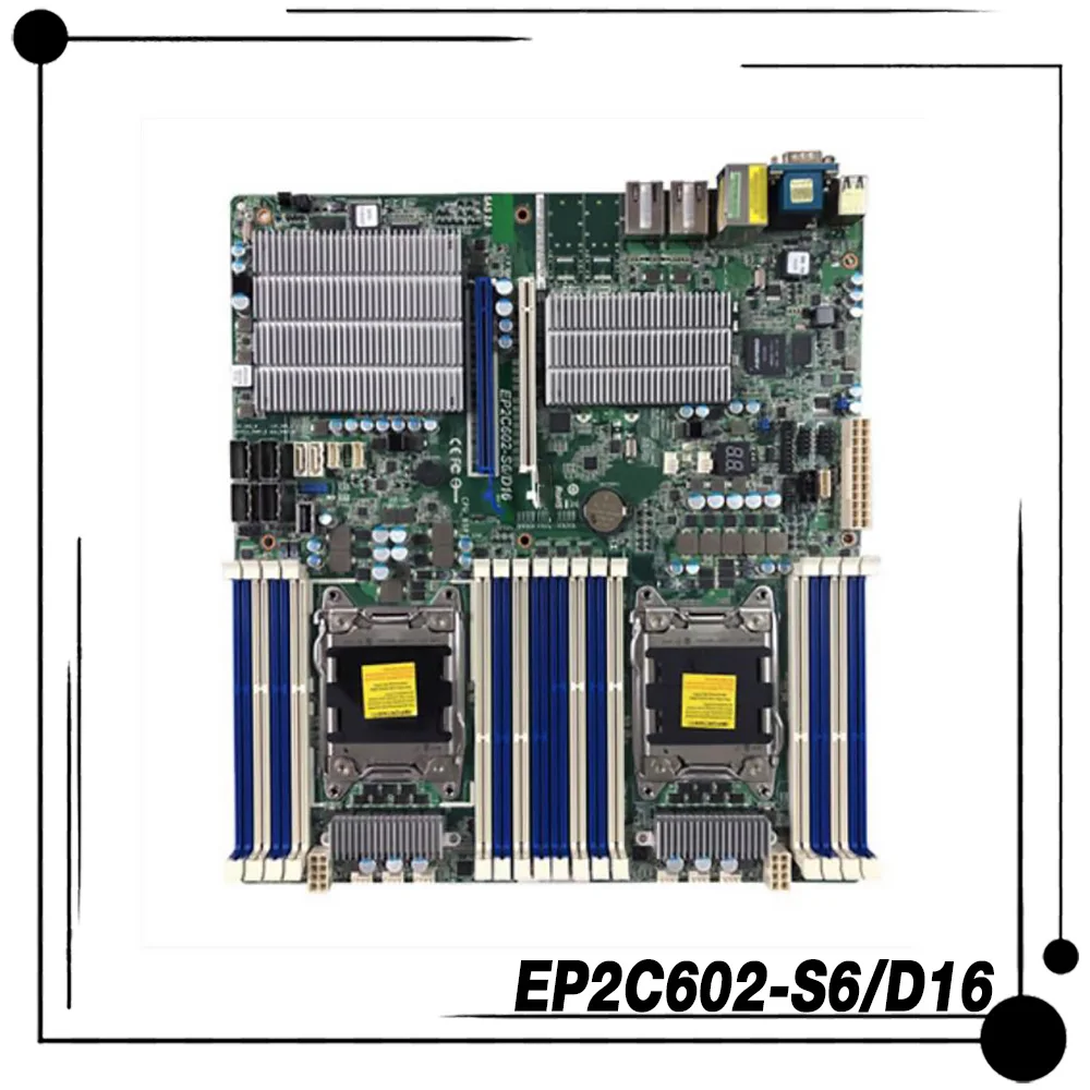 EP2C602-S6/D16 For ASRock Server Workstation Motherboard LGA2011 Support Dual E5CPU Ipmi Intelligent Management Interface