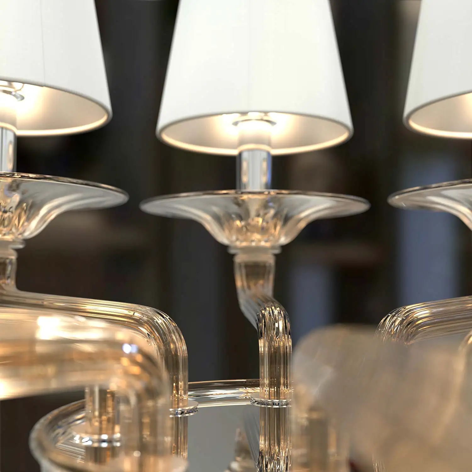 Simple modern handmade glass wedding luxury glass wedding decoration home hotel office floor lamp