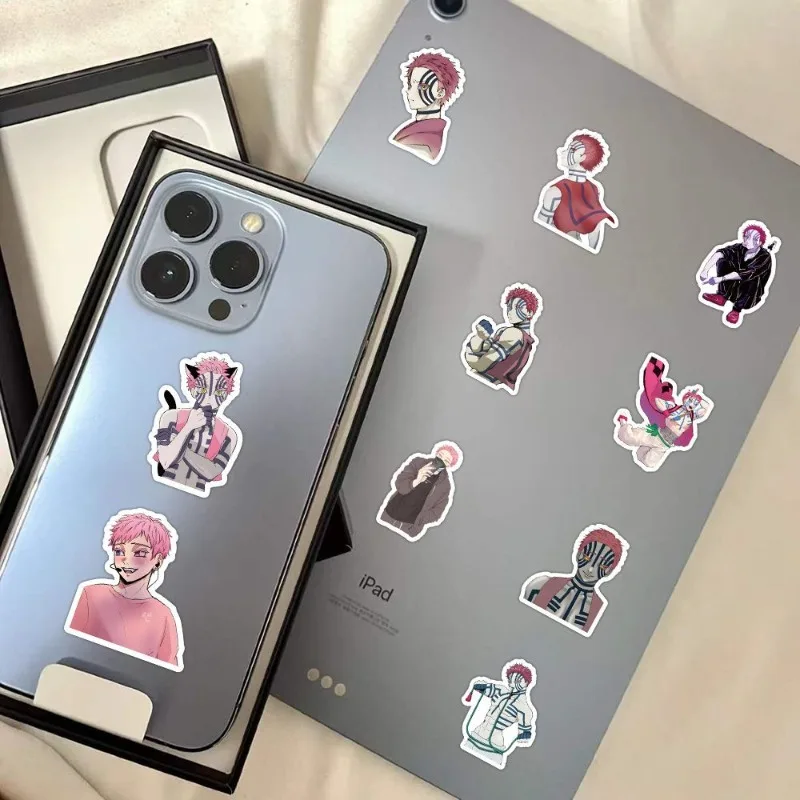 63개 만화 캐릭터 아카자 창의적인 그래피티 장식 스티커