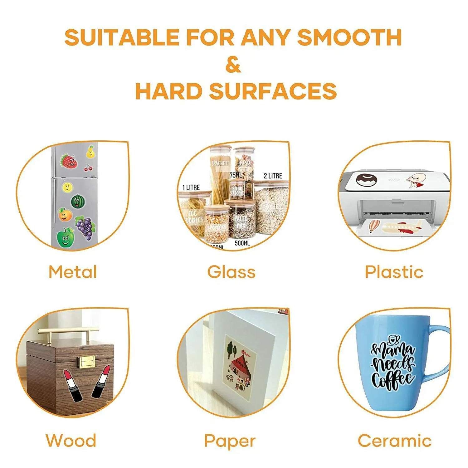 Htvront 20 Stuks Translucent A4 Printable Vinyl Sticker Papier Zelfklevende Kopieerpapier Voor Inkjet & Laser Printer Diy 8.5X11 Inch