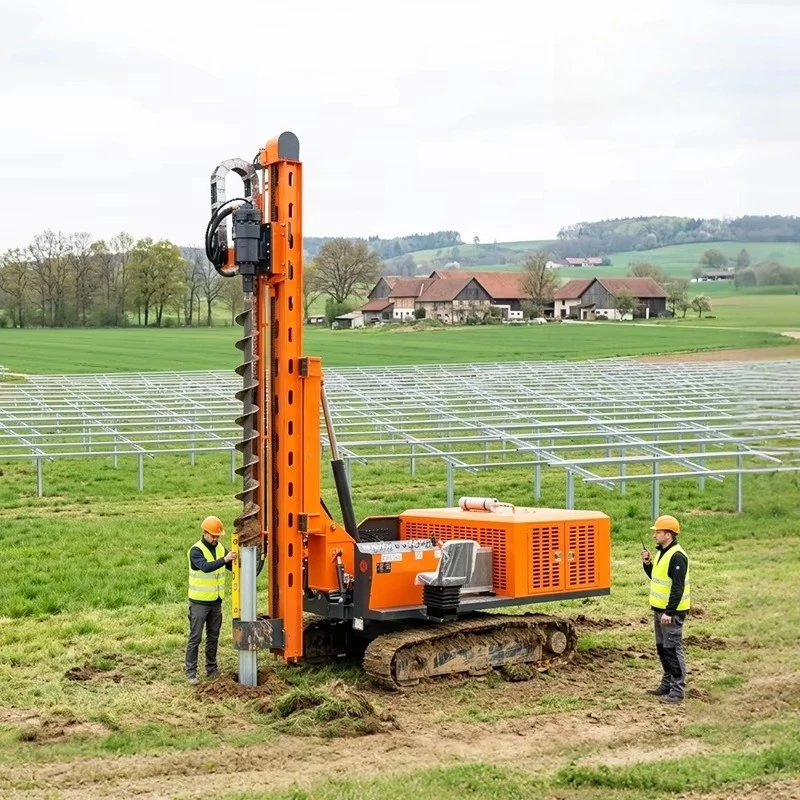Pile Driver Piling Rig Hydraulic Crawler Solar Post Machine Customized Heavy Duty For Construction Site Piling