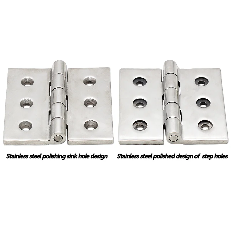 304 Stainless Steel Precision Casting 4-inch Large Hinge 100*100 Industrial Heavy Mechanical Equipment Hinge Haitan