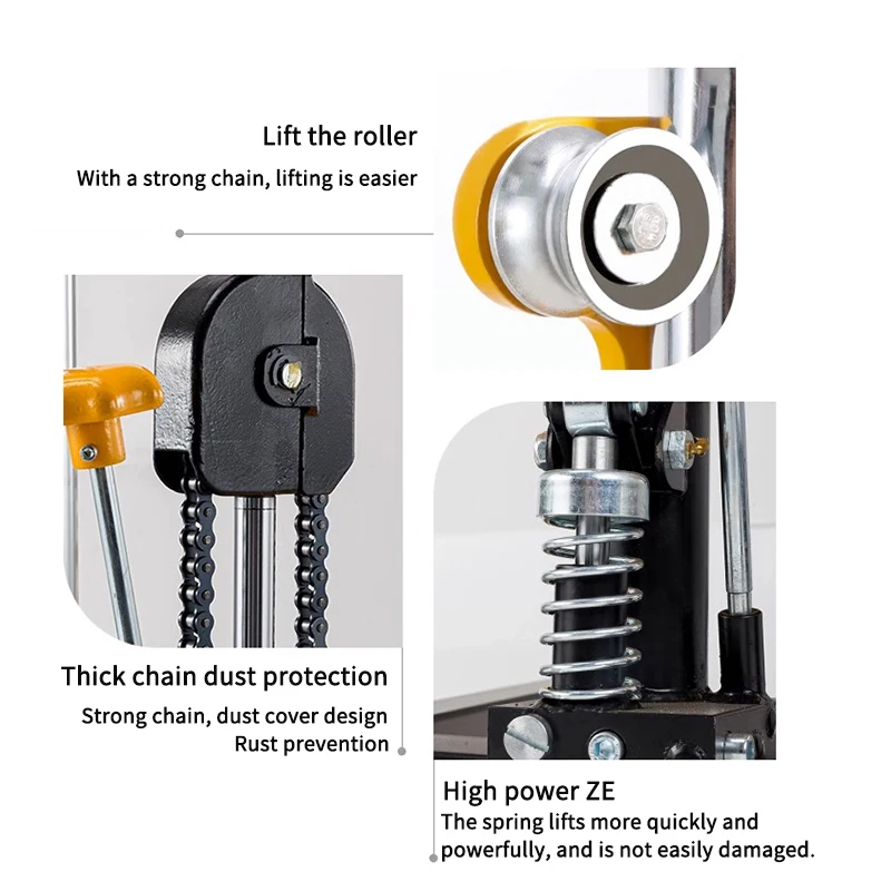 Manual Hydraulic Stacker Lift PS0415 Hand Push Forklift Auxiliary Cart Light Luggage Truck Multifunction Platform Moving Tools