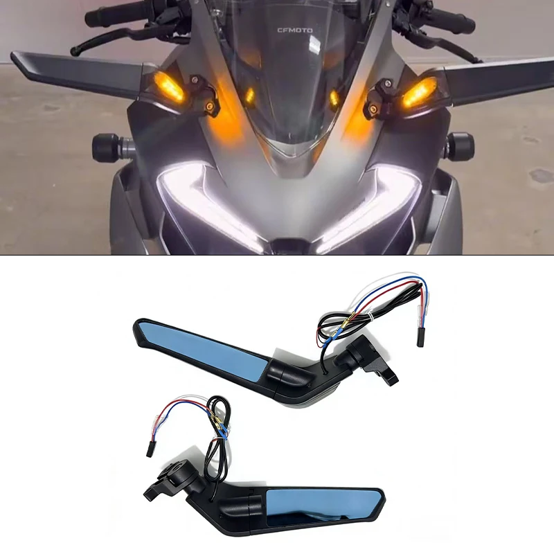 Für CFMOTO 450SR 500SR 675SR-R 450SR-S 675SRR Modifizierter Festflügel-Rückspiegel Vollaluminium-Festflügel Motorradzubehör