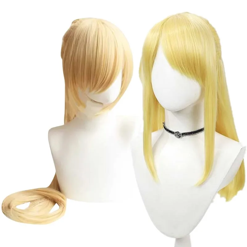 

Anime Lucy Cosplay Wigs Fairy Roleplay Tail Costume Accessories Headwear Outfits Adult Halloween Carnival Party Disguise Prop