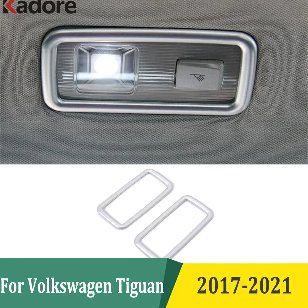 

For Volkswagen Tiguan 2017 2018 2019 2020 2021 Rear Roof Reading Light Lamp Cover Trims Car Styling Interior Accessories