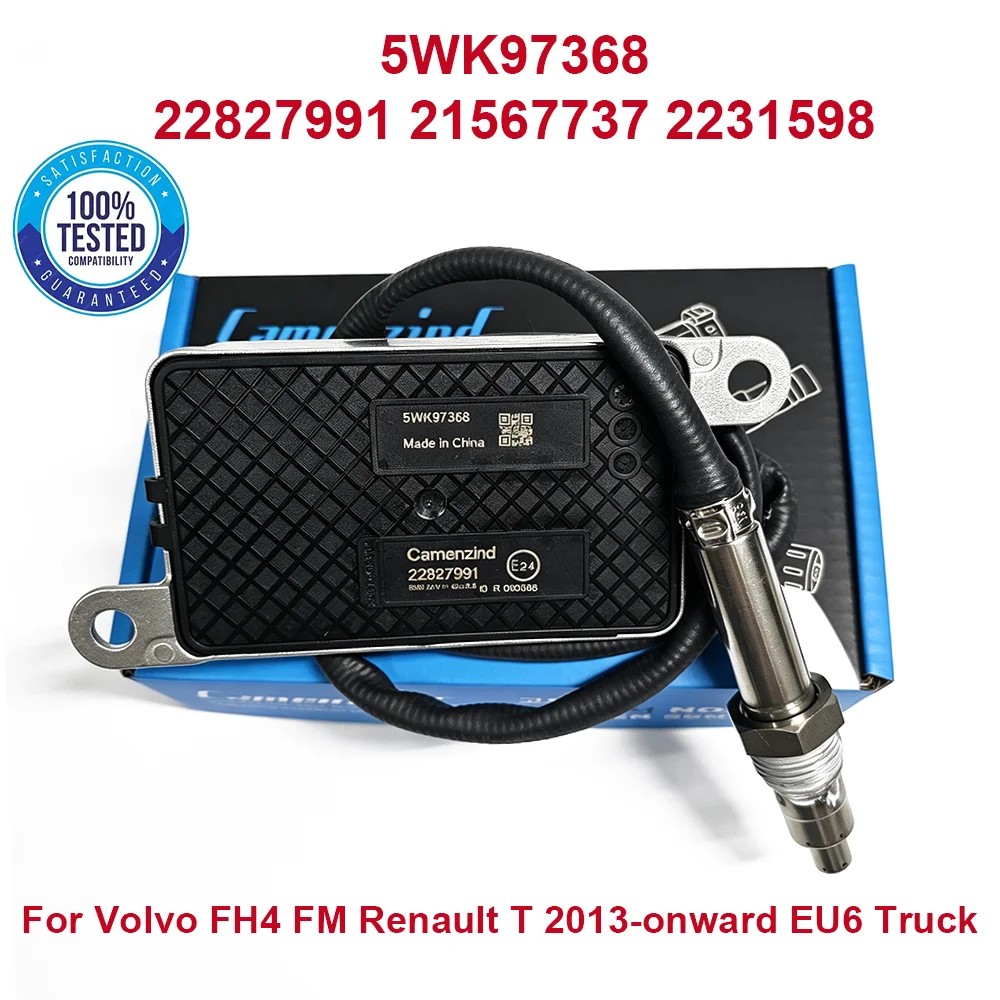 Sonde de capteur NOx de haute qualité 22827991 5WK97368 A2C93782700-02 5WK9 7368 2231598 21567737 21040930 pour Volvo FH4 FM Renault T 2013 et après, camion EU6 24V, capteur d'oxygène et d'azote