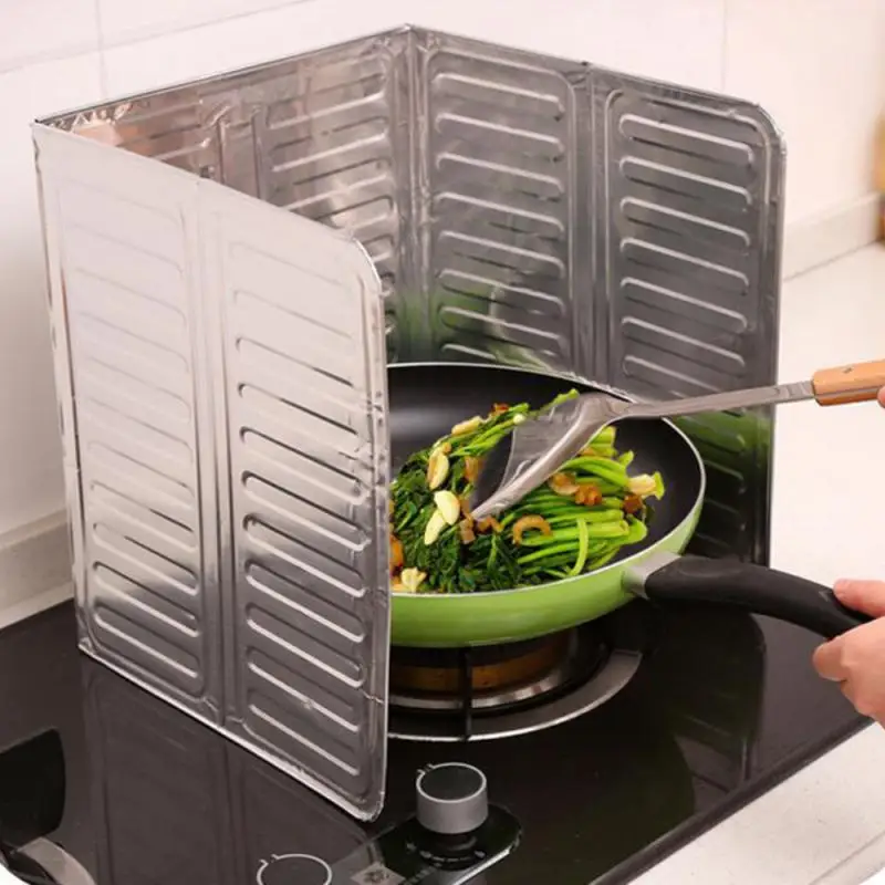 Aluminum Versatile Durable Modern Design Foldable Design Efficient Convenient To Store Kitchen Stove Splatter Screen Stovetop