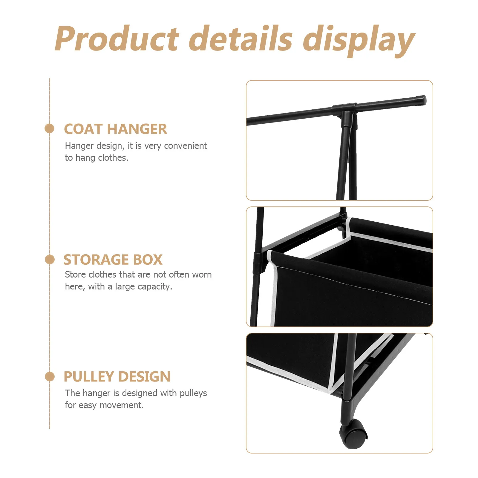 Garment Rack Holder Cloth Dry Rack For For Living Room Autumn Clothes Lightweight Sturdy Double-sided A-frame Drying