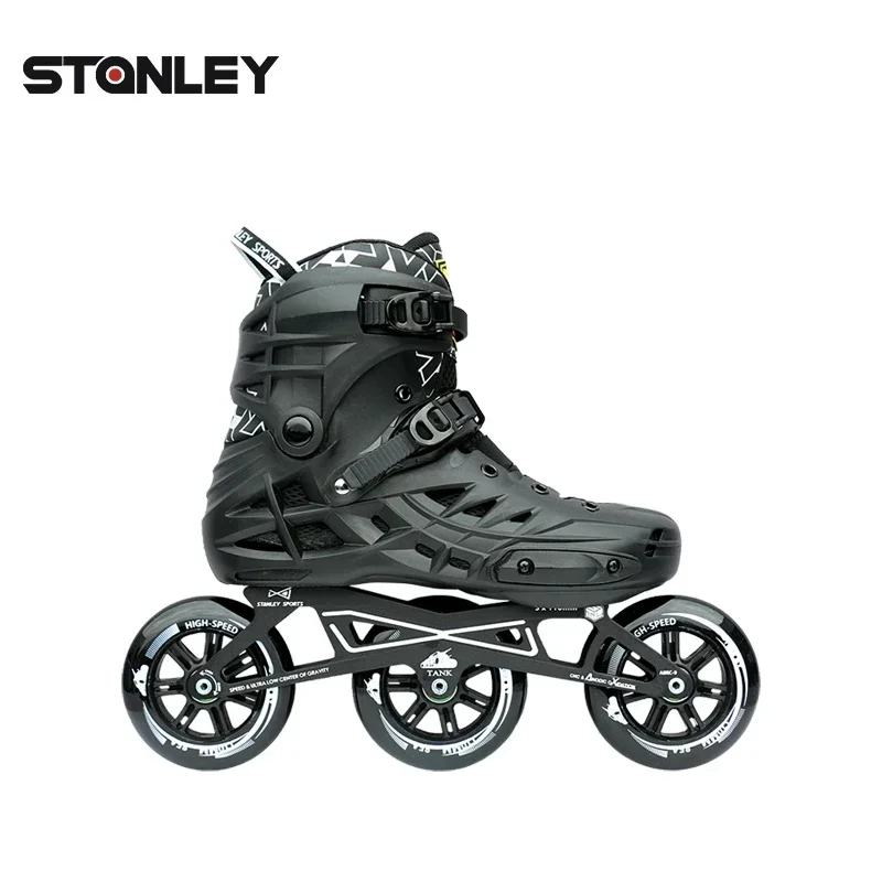 Wholesale Speed Skating Urban Skate Cheap High-quality Junior Adult Hard-boot 3x110 Wheels Inline Speed Skates