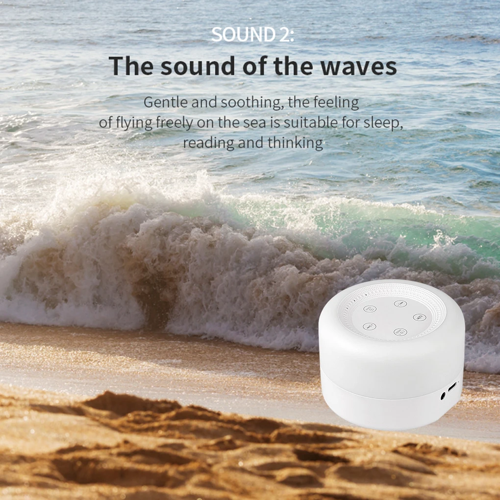 Sleep Colored Sound Machine Soother Lighting Music Meditation Memory  Aid