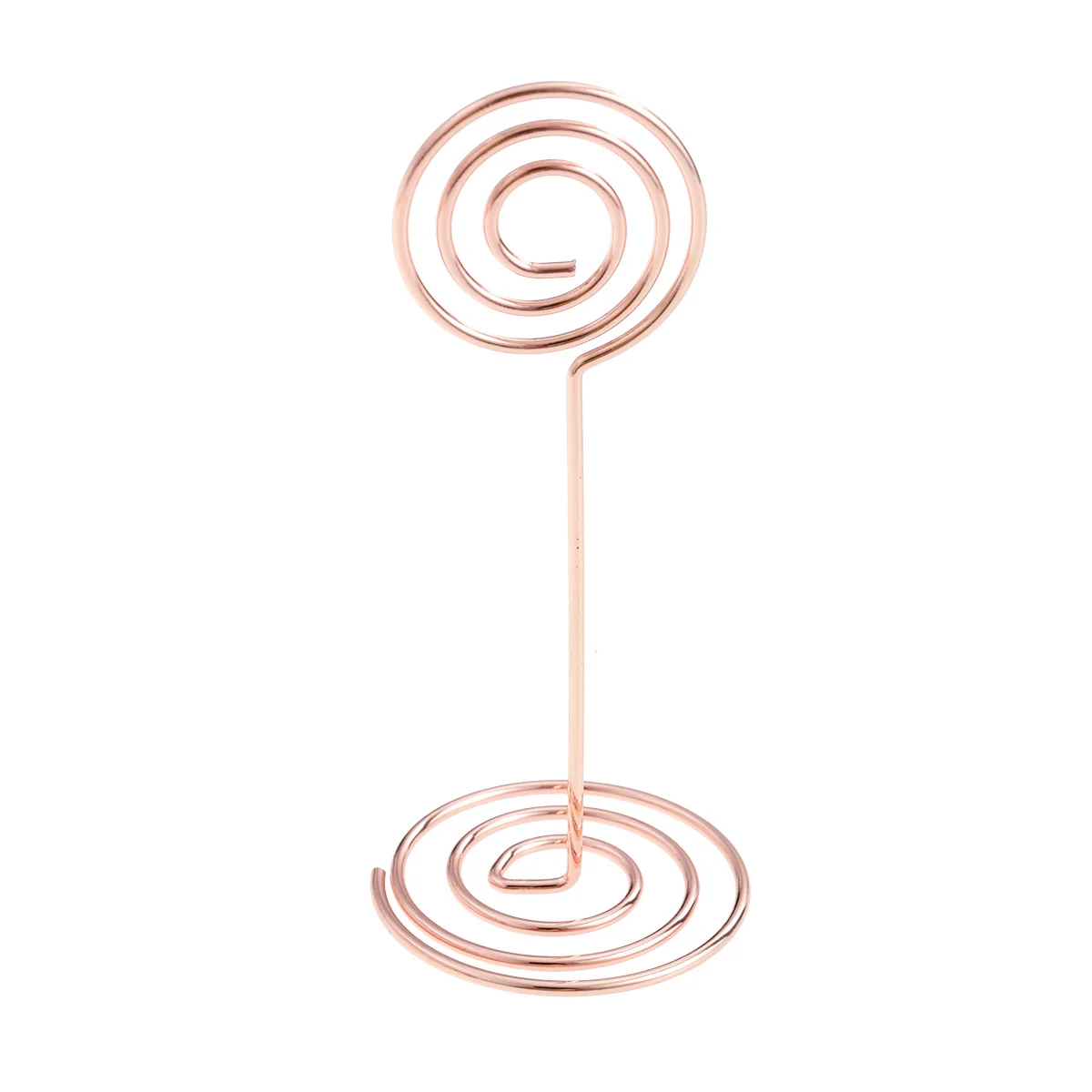 12 Pcs Table Place Card Holders Plaque Picture Top Menu Clips Paper Metal Photo Folder