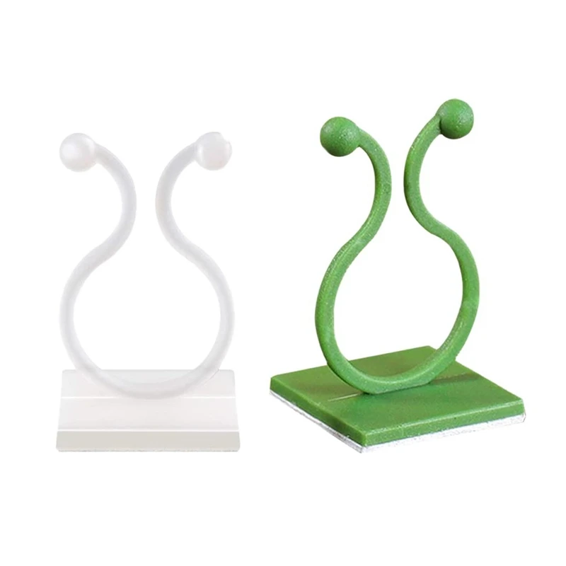 คลิปยึดผนังสำหรับปีนต้นไม้160ชิ้นที่ตั้งต้นไม้ติดผนังพร้อมตะขอยึดผนังในตัวช่วยยึดผนังสำหรับพืชเถา