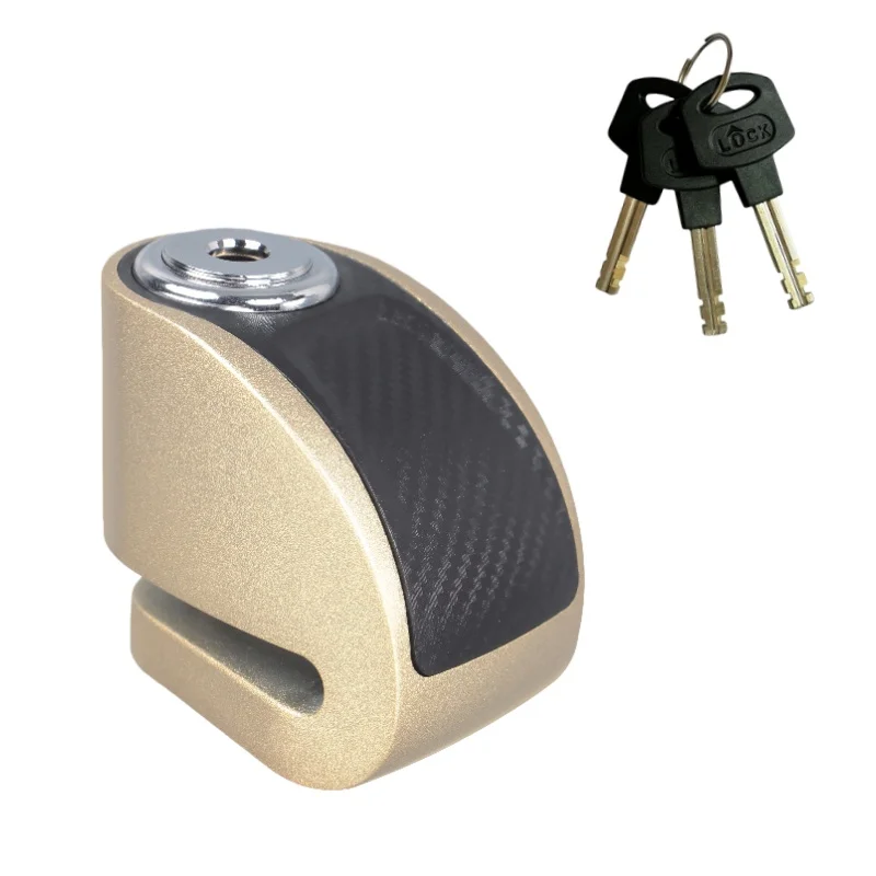 Falante Zinc Alloy Motorcycle Roulette Lock for Bicycle Mountain Bike Stroller Scooter with Three Brass Keys Press to lock