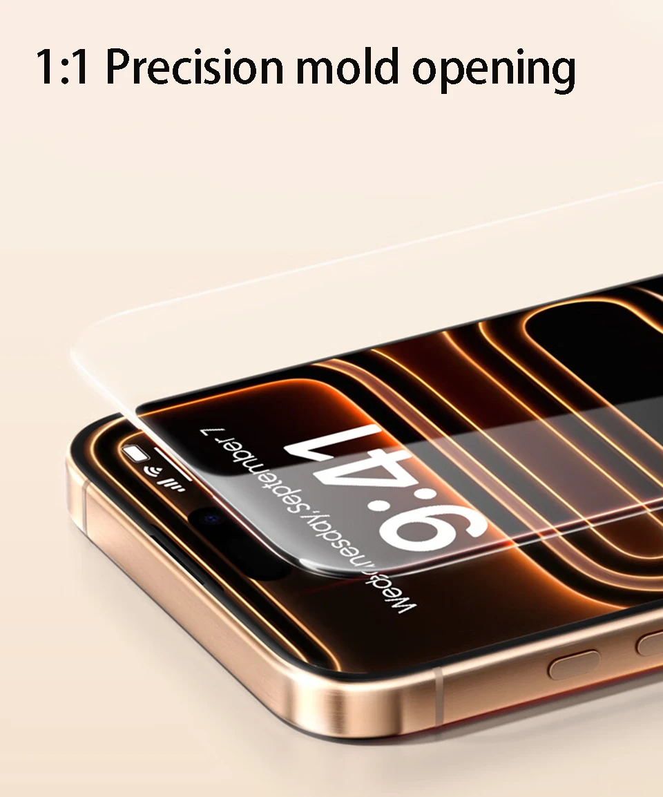 3-5 Stück Panzerglas für iPhone 17 16 15 14 13 12 11 18 Pro Max Plus Oleophobe Beschichtung Displayschutzfolie Schutzglasfolie – Detail 4