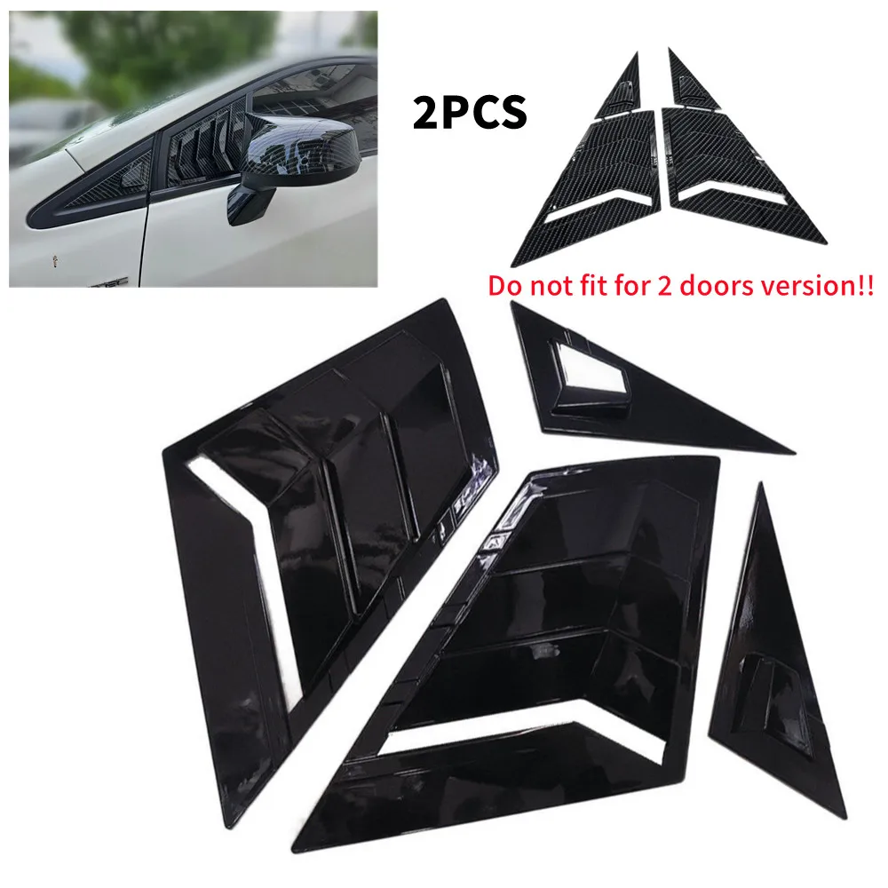 

2PCS For Honda Civic Sedan 9th 2012-2015 Car Front Window Quarter Louver Cover Exterior Side Vent Shutter Trim Scoop Accessories