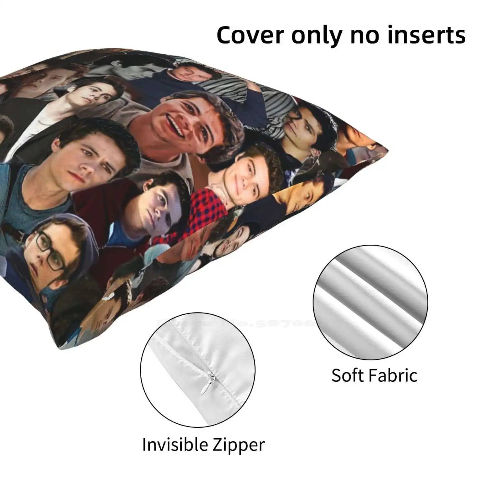 Dylan O\'brien Collage Home Sofa Car Cushion Cover Pillowcase Maze Runner Newt Dylan Obrien Teen Wolf Stiles Stilinski Thomas