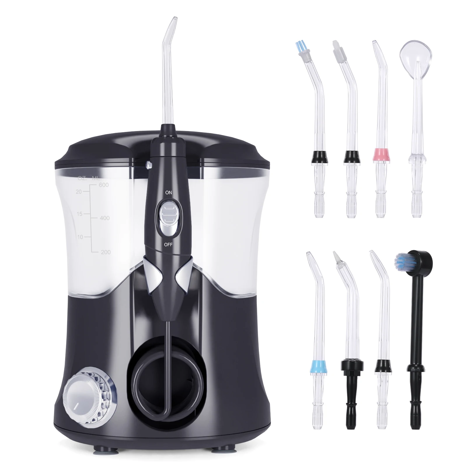 Electric Oral Irrigator To Power Dental Water Flossers for Teeth & Braces Cleaning Water Flosser with 10 Pressures & 8 Tips