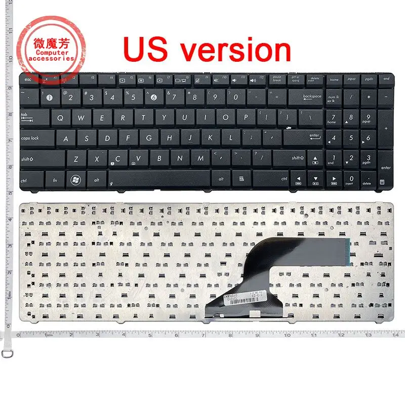 US For ASUS k53 K52N G53 G72 G51V G53 N53T X53 X54H k53 A53 A52J N71Ja N71Jq N71Jv N71VG N71VN laptop keyboard English Black New