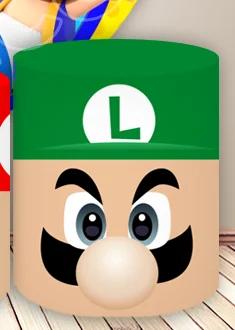 Fondo redondo de Super Mario Bros, fondo de cumpleaños de princesa melocotón, cubierta de cilindro de Mario Toad Luigi, accesorio de decoración de cumpleaños para niño