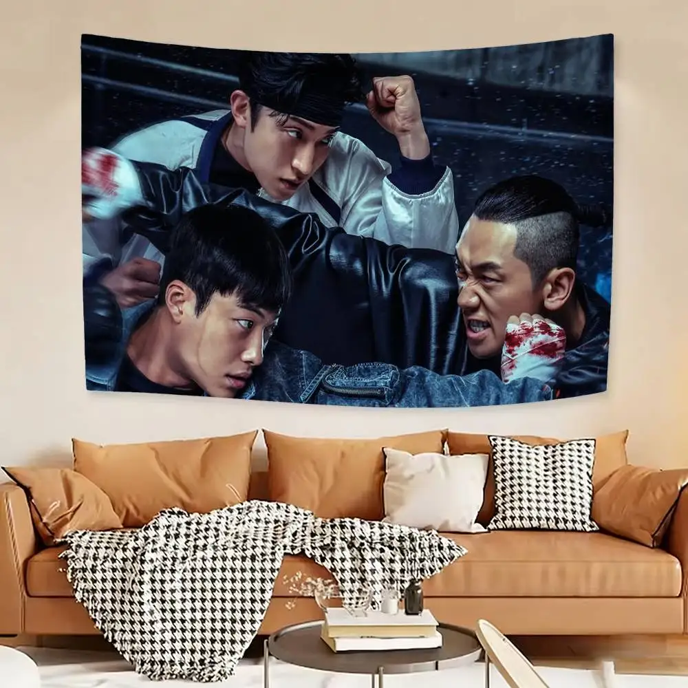 HOT Drama B-Bloodhounds 2 Flag Outdoor Decorations for Bedrooms Home Decor Items Decoration Banners