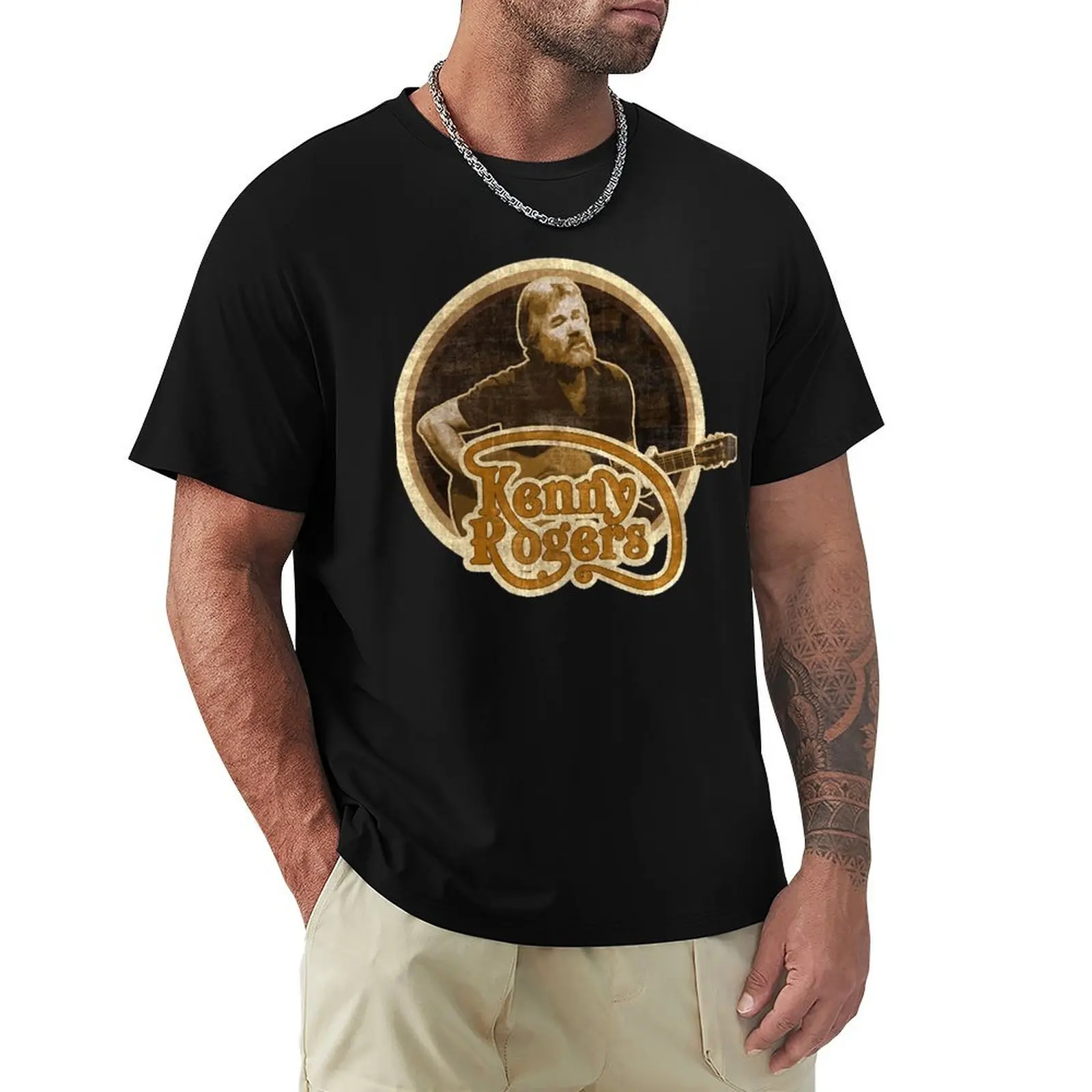 

Kenny Rogers Walt and Jesse Essential T-Shirt Relaxed Fit Casual Short Sleeve Top