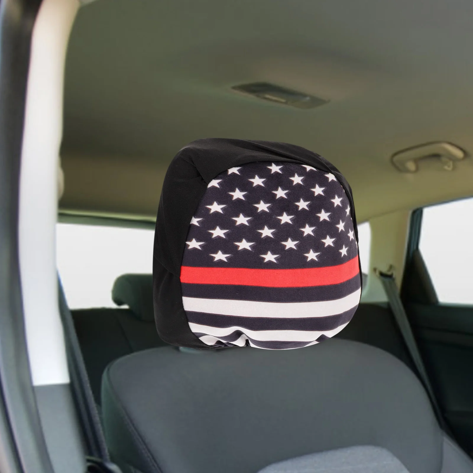 

2Pcs Vehicle Seat Headrest Covers Protective Car Headrest Cover Replacement Interior Accessory Automotive Head Rest Cover