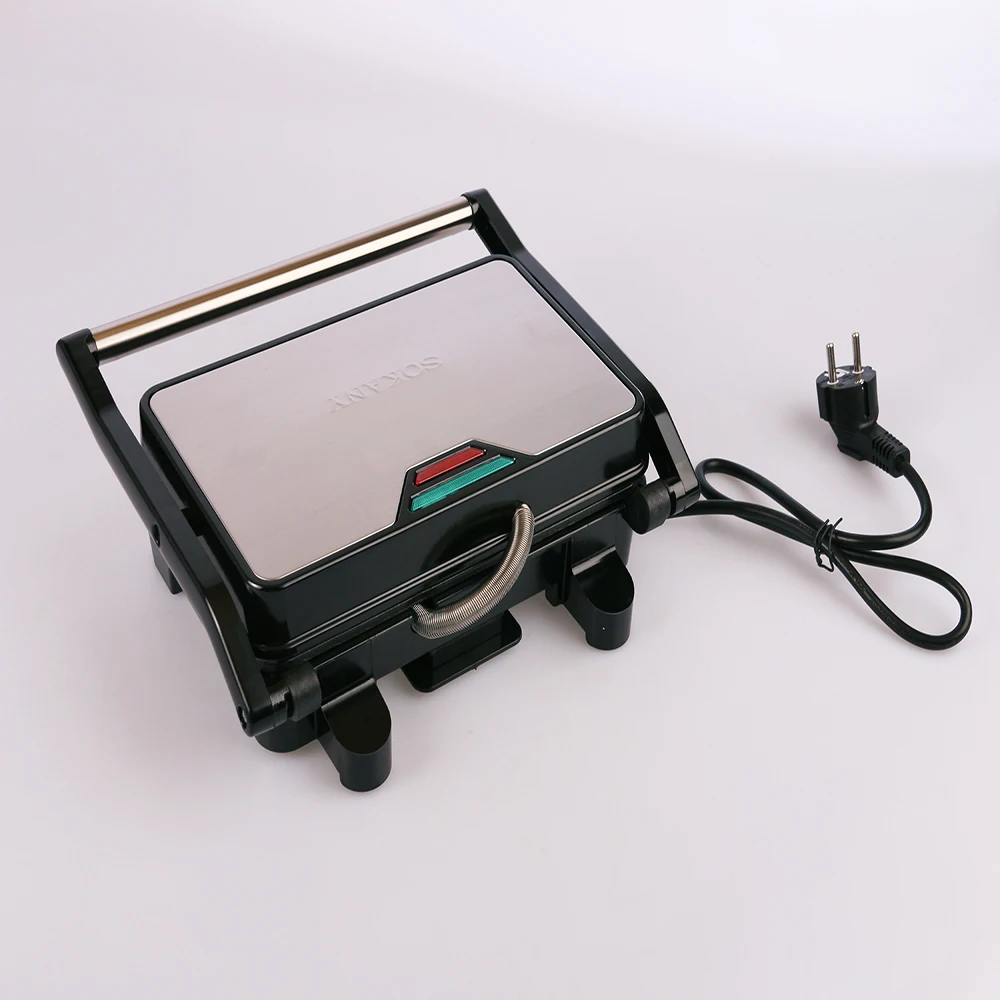 صانع شرائح اللحم المنزلي الصغير برغر عجة صانع الساندوتشات الكهربائية غير لاصقة سطح شواء محمصة صانع الإفطار الكهربائية