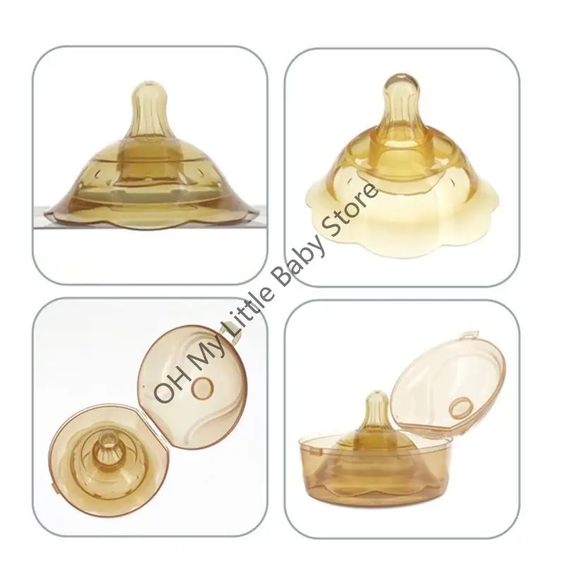 غطاء الحلمة M76C للنساء المرضعات للأمهات المرضعات لحماية الحلمات المقلوبة والمساعدة في صعوبات المزلاج #2