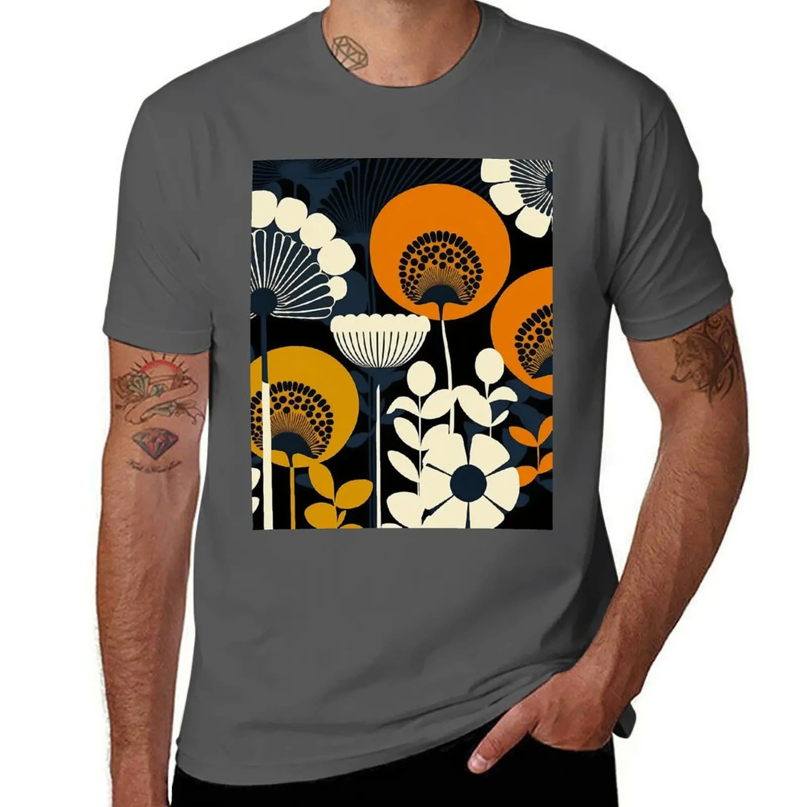 Floral pattern, finland T-Shirt Holiday All Match T-Shirt