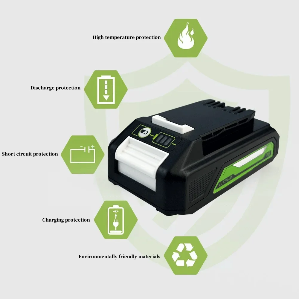 Batteria ricaricabile agli ioni di litio 24V 3.0/4.0/6.0Ah adatta per Greenworks cacciavite per utensili elettrici tosaerba batteria al litio