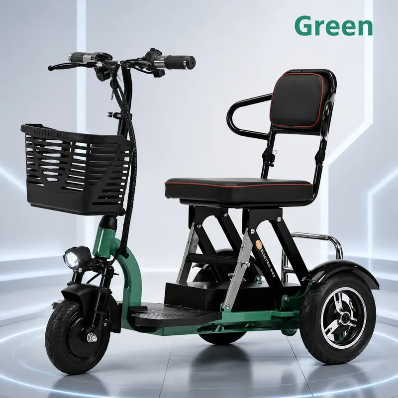 Hot Selling Folding Electric Tricycle Ultra Light Elderly Scooter with Lithium Battery