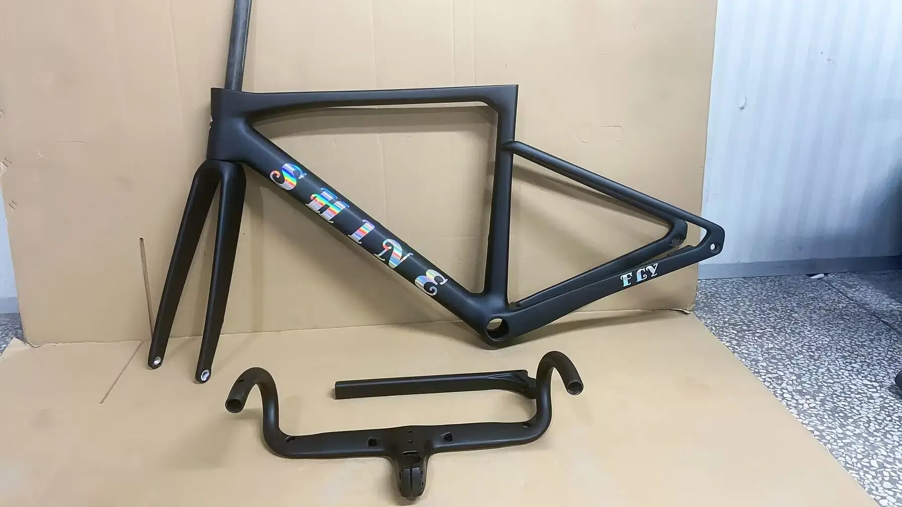 T1100 carbon bike frameset ud matt SHINE cycling carbon frameset pf30 disc bike carbon frameset+handlebar+seatpost in stock