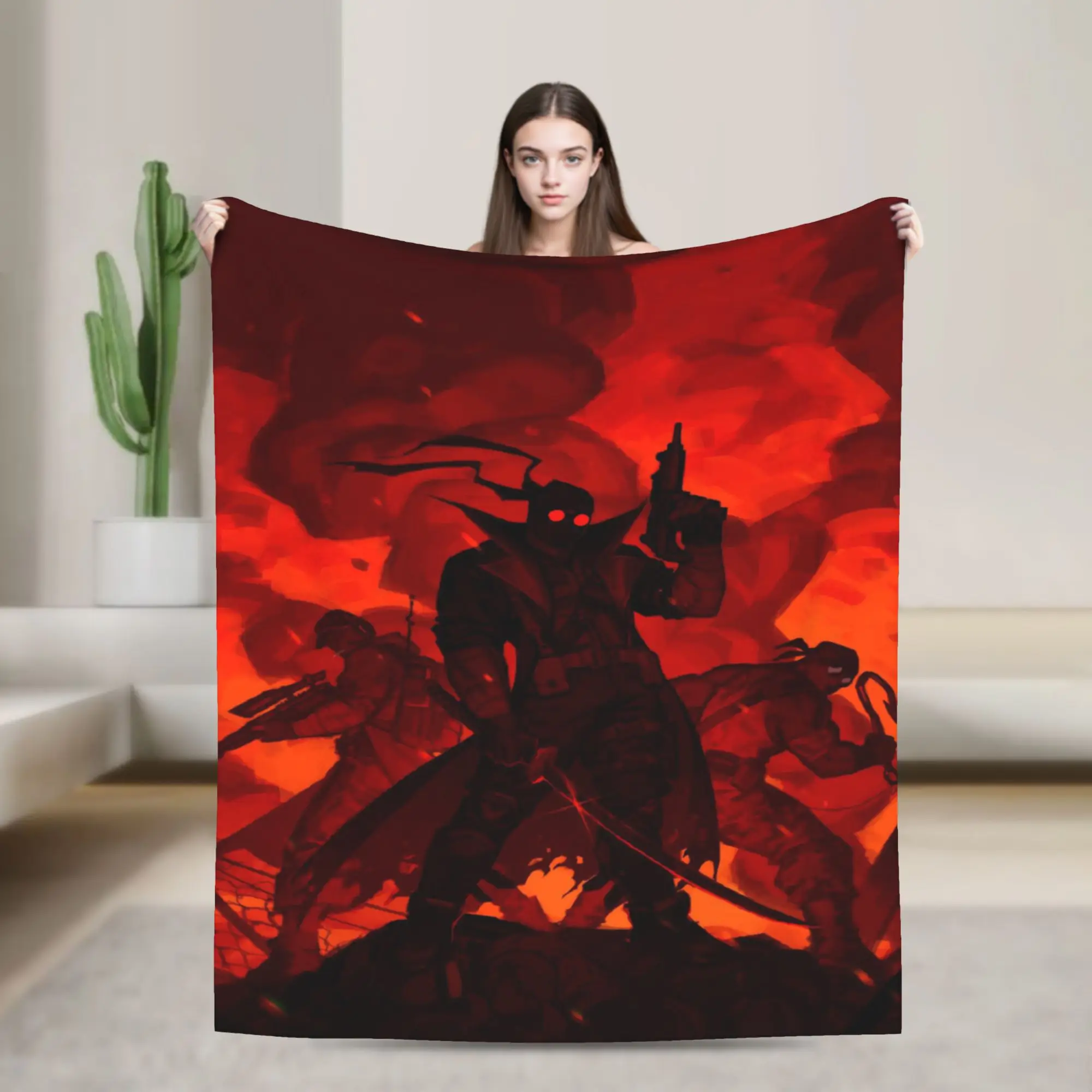 Comfortable MADNESS COMBAT Hank Blanket Merch Home Decorative  Throws And Blankets Super Warm Flannel for Office