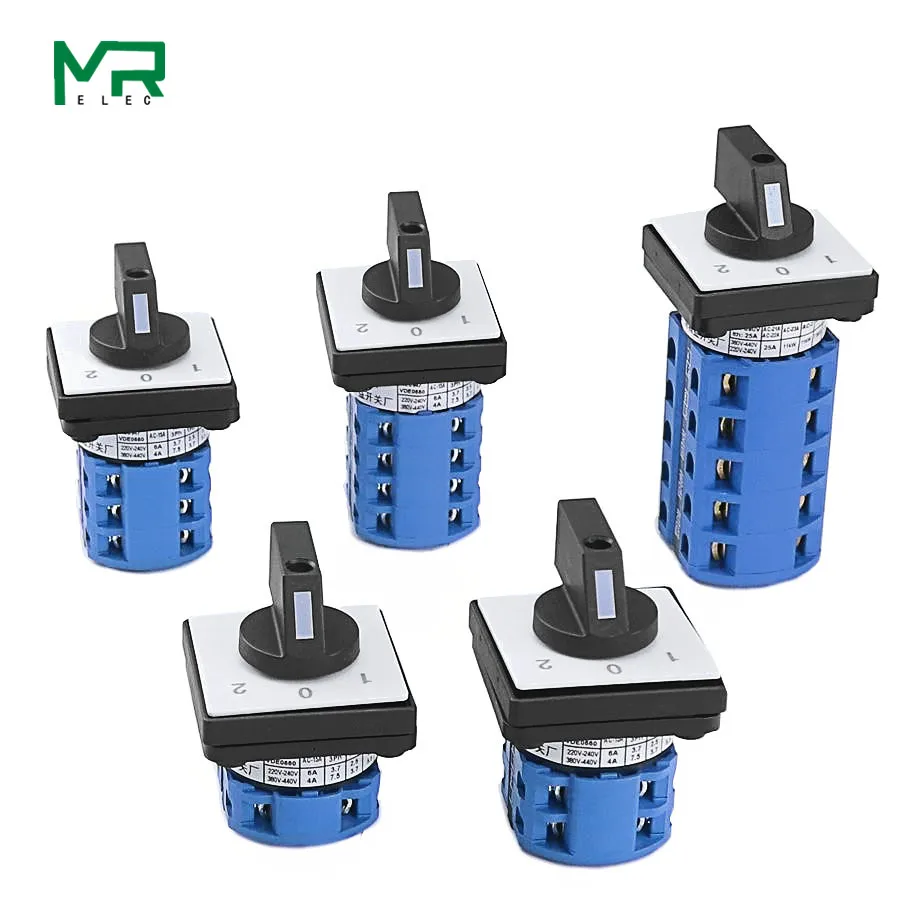 

LW26-20 universal switch 1/2/3/4/5 joint Reversing switch 20A versatile change-over switch 440V 20A cutoff switch 1-0-2