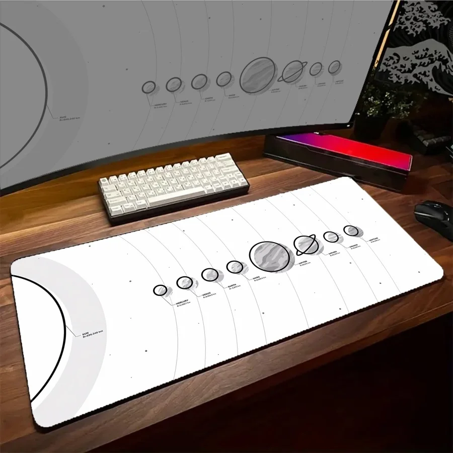 

Large Art Space Universe Mouse pad Gaming Keyboards Gamers Big Garande Desk Mat XXL Setup 900x400 Pad Computer Kawaii Mousepad