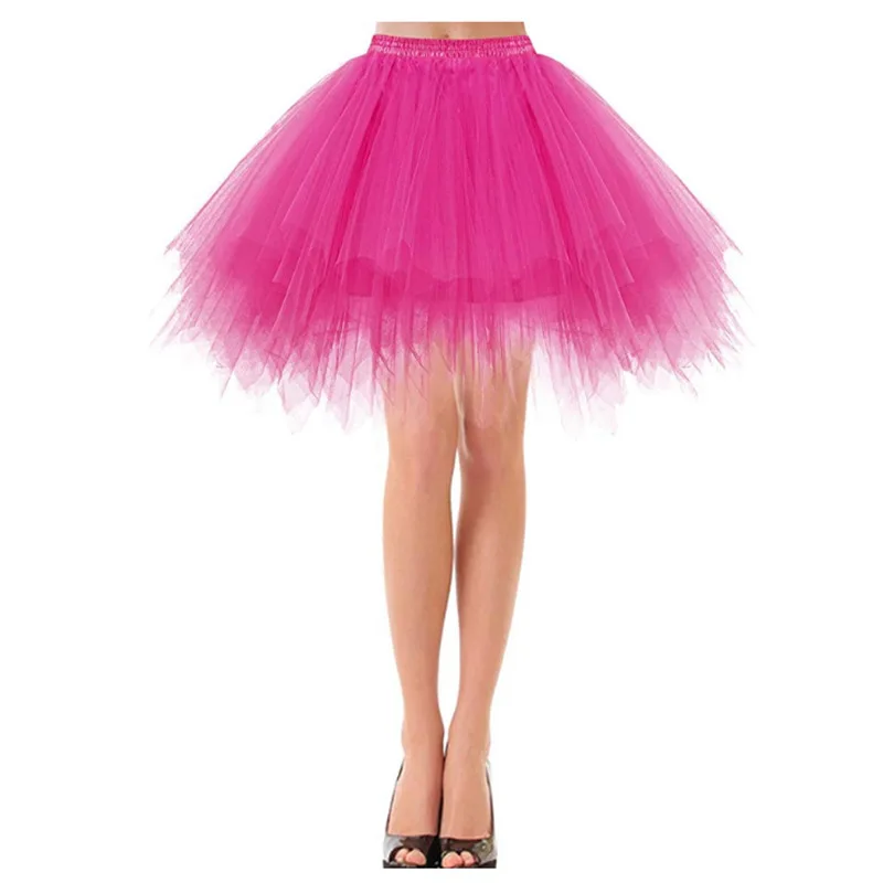 Women Mini Tutu Skirt Pettiskirt Mesh Tulle Short Petticoat Sexy Girl Ball Gown Dancewear Halloween Christmas Underskirt Outfits