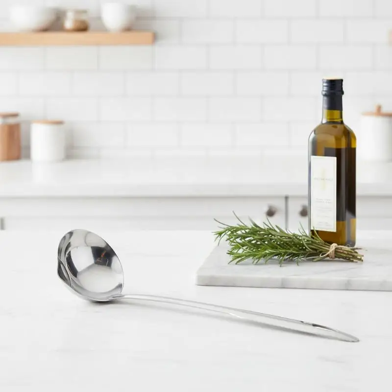 Grease Filter Soup Ladle Food Grade Stainless Steel Long Handle Efficient Oil Separator for Cooks Gifts