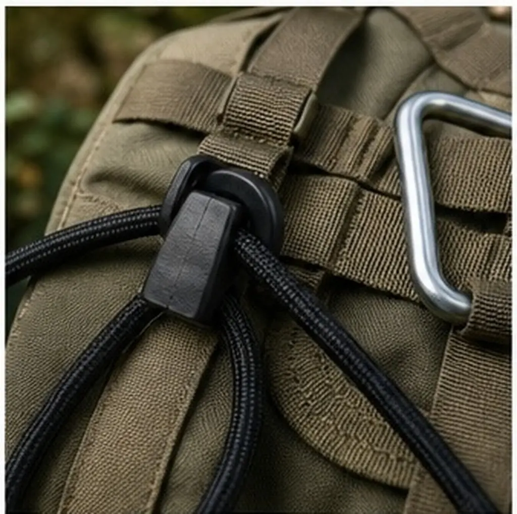 12Pcs Black Nylon Bungee Rope Hooks Elastic Cord Clips for Kayak Canoe Boat Marine Shock Cord Lashing Rowing Supplies Terminal