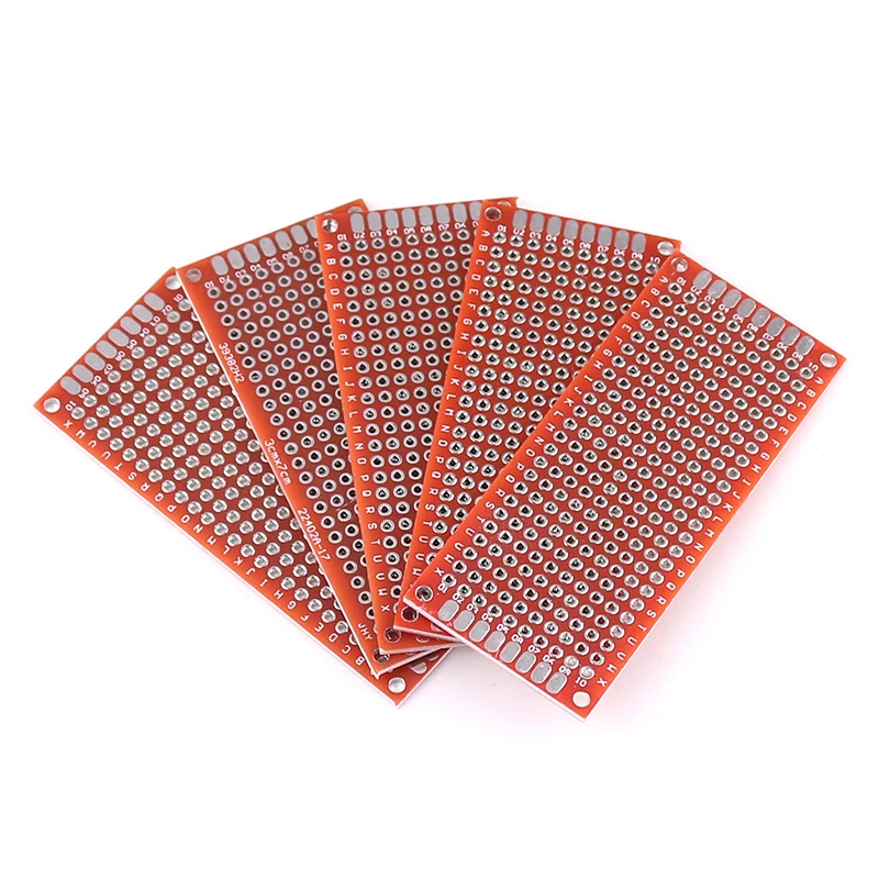 20PCS White 3x7cm Double Side Prototype DIY Universal Printed Circuit PCB Board Protoboard PCB Kit Breadboard Set