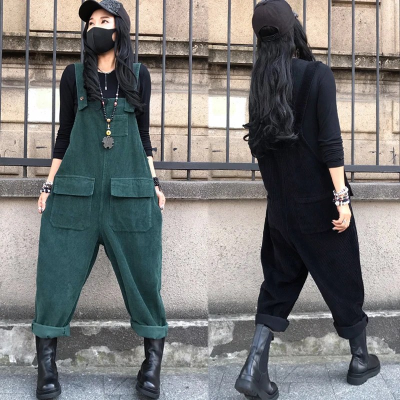 

Бархатный комбинезон с эффектом похудения, модный комбинезон оригинального дизайна с высокой талией, модные длинные брюки из смеси хлопка, лето 2025 г.