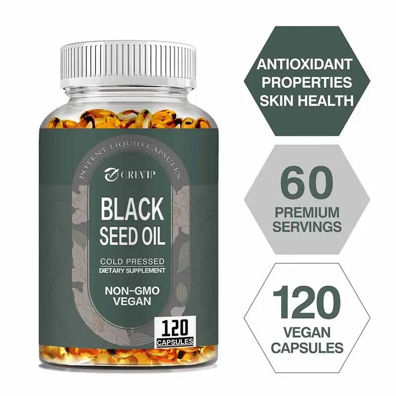 

Black Seed Oil - Relieve Digestive Distress, Promote Healthy Hair and Skin, and Improve Overall Function