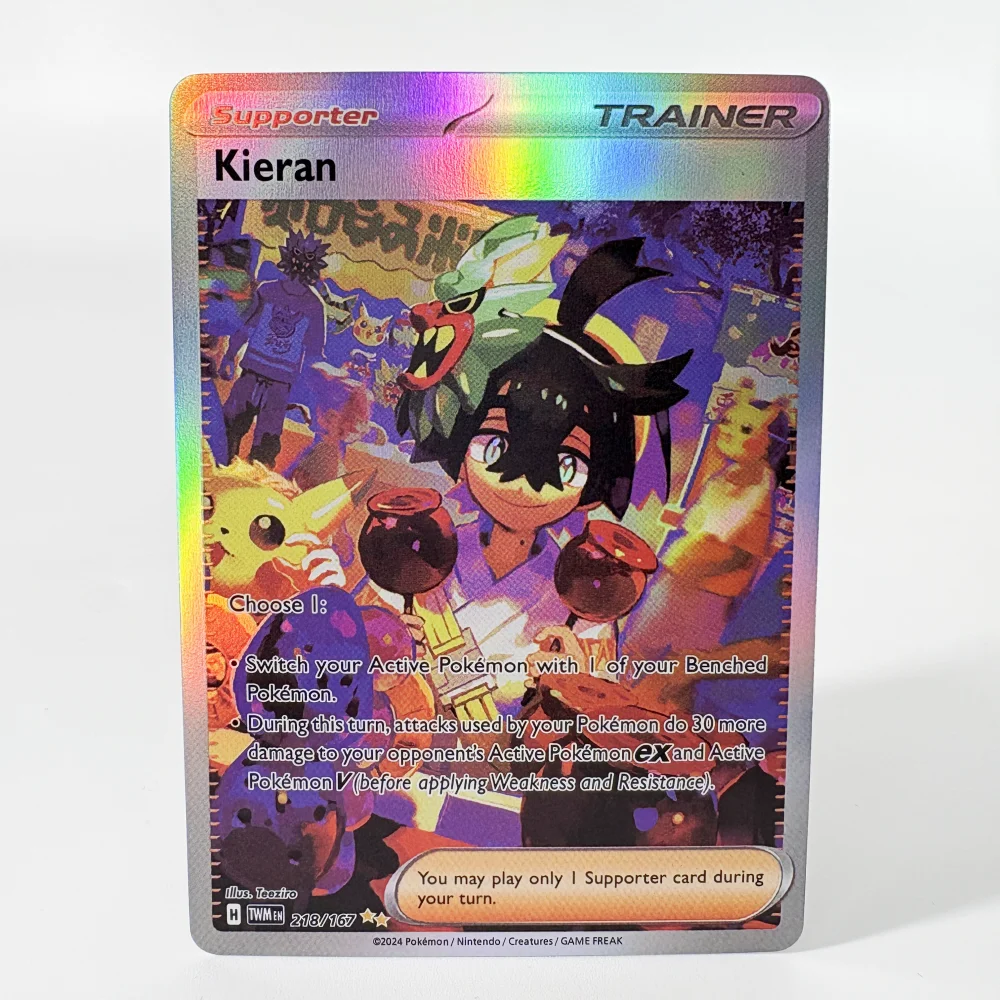 PKM Holo Zeldzaam Trading Card Game LUGIA KIERAN BUDDY POFFIN GARDEVOIR Proxy Collection Battle Card Het beste cadeau