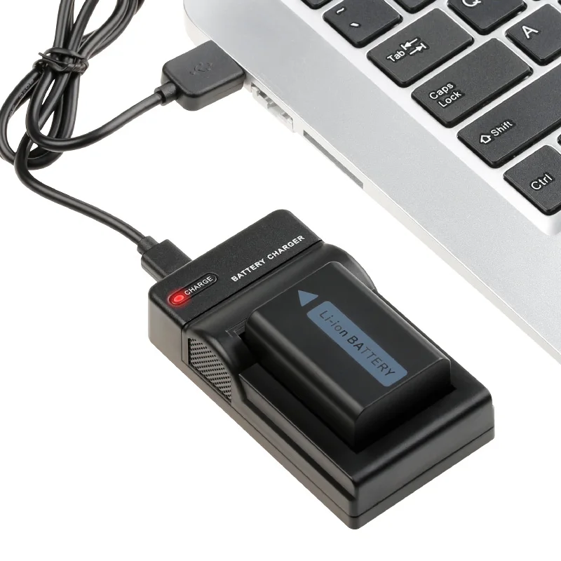 FB-cargador de batería de litio con puerto USB para cámara portátil, Base de carga de coche, compatible con Sony A6000, ZVE10, A7, A7R2, A7M2, NP-FW50