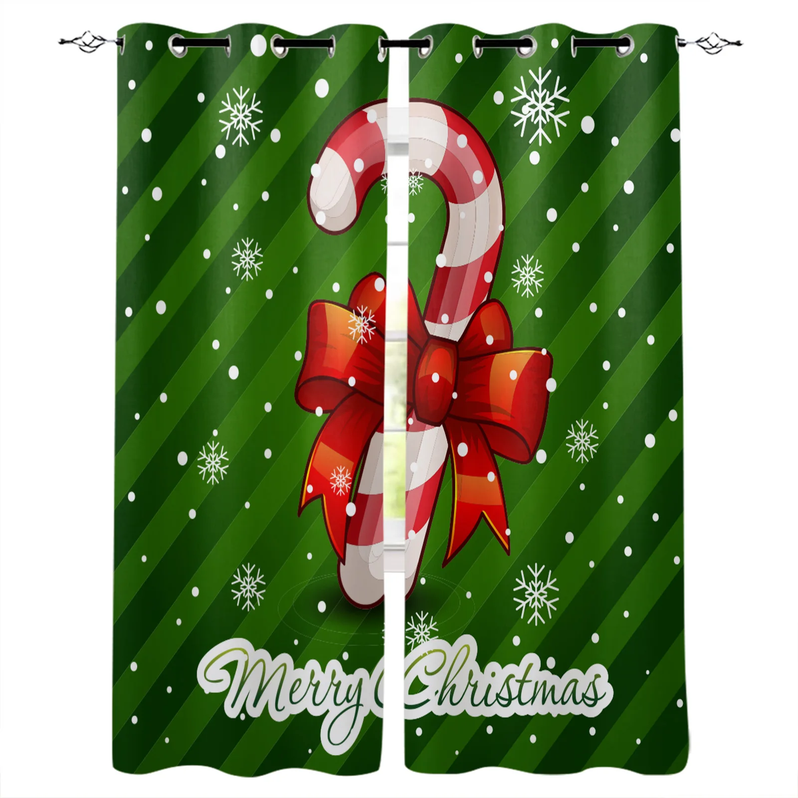 

Santa Claus Christmas Decoration Christmas Blackout Curtains 3D Print Window Curtain Bedroom Living Room Decor Window Treatments