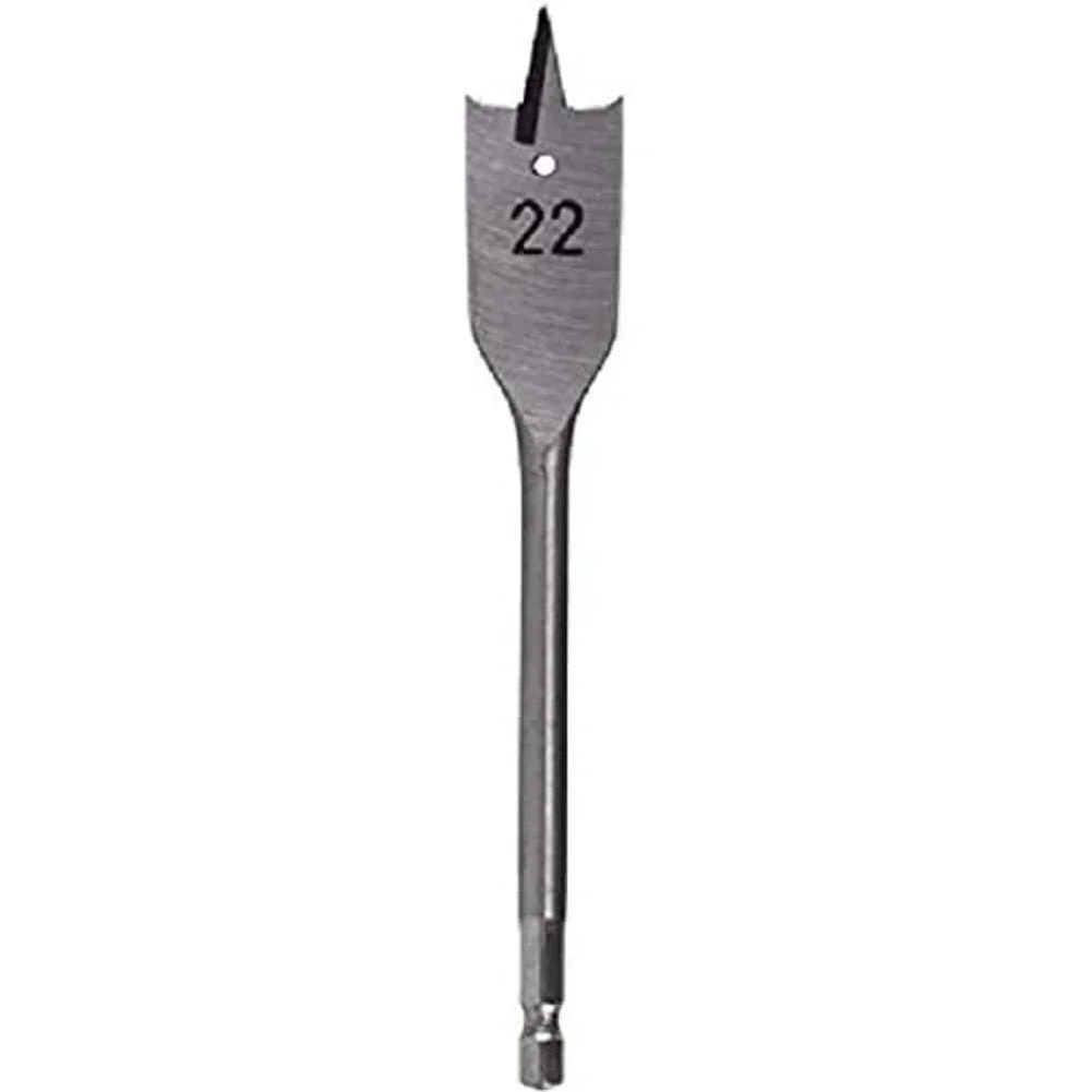 Utensile elettrico Punta da trapano Punte piatte Lavorazione del legno 20mm-38mm Legno piatto HRC50-HRC58 Acciaio ad alto tenore di carbonio Argento 1 Pz 150mm