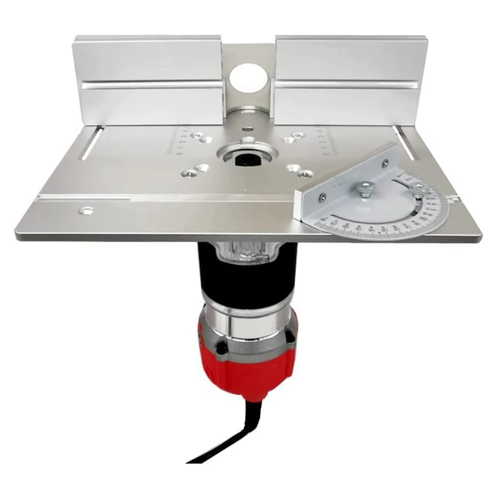 Superior AA63 1 PC Router Table Insert Plate W/Miter Gauge New For Woodworking Benches Table Saw Multifunctional Trimmer Engravi